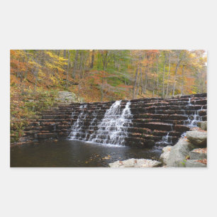 Adesivo Retangular Cachoeira no Laurel Hill State Park I