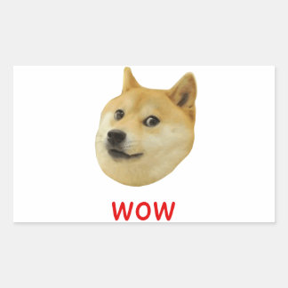 Adesivo Retangular Cachorro Que Shiba Shibe Inu