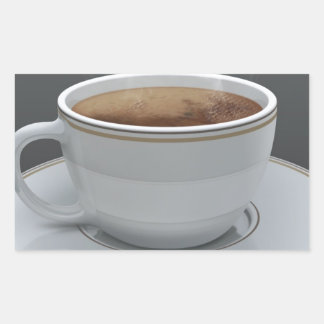 Adesivo Retangular Café