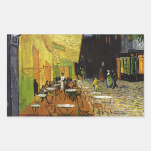 Adesivo Retangular Café da noite de Van Gogh