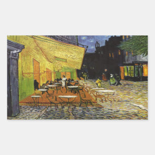 Adesivo Retangular Café da Noite de Van Gogh