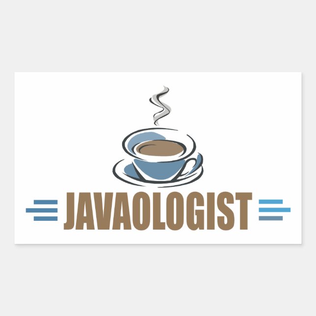 Adesivo Retangular Café Divertido (Frente)