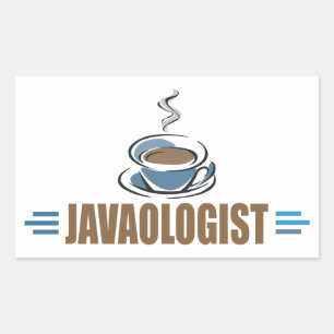 Adesivo Retangular Café Engraçado