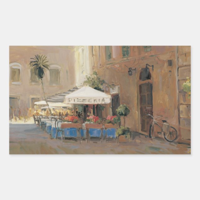 Adesivo Retangular Café Roma (Frente)