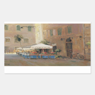 Adesivo Retangular Café Roma