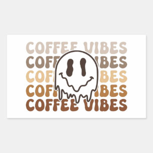 Adesivo Retangular Café Vibes