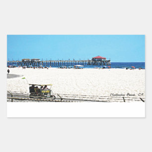 Adesivo Retangular Cais de Huntington Beach