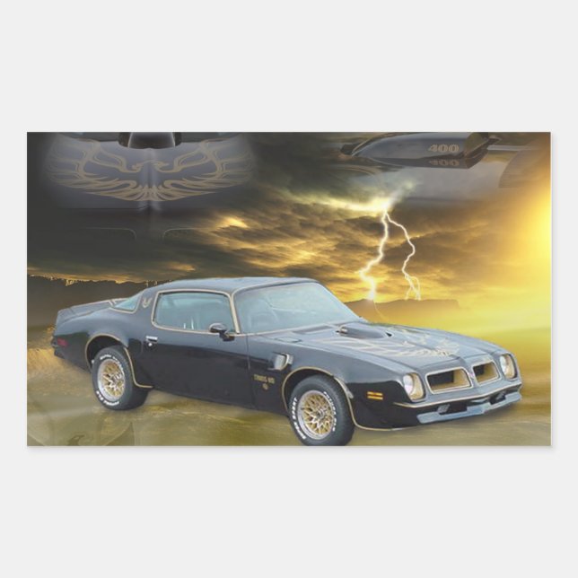 Adesivo Retangular Caixa de ferramentas do Design de tributo FireChic (Frente)