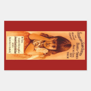 Adesivo Retangular Calçados Apertados com parafusos de propaganda Vin