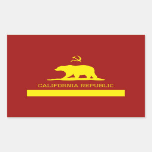Adesivo Retangular Cali Commie Stickers
