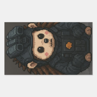 ADESIVO RETANGULAR CALL OF DUTY HEDGEHOG