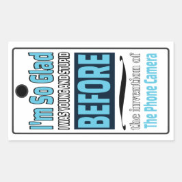 Adesivo Retangular Câmara telefônica