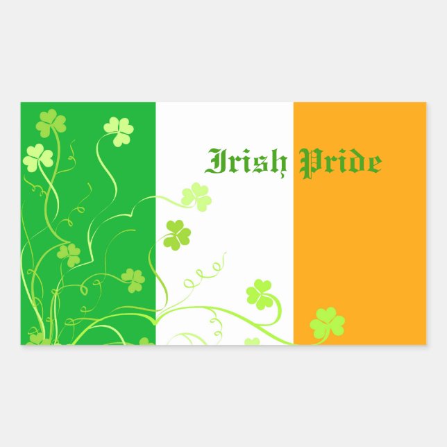 Adesivo Retangular Camarões irlandeses (Frente)