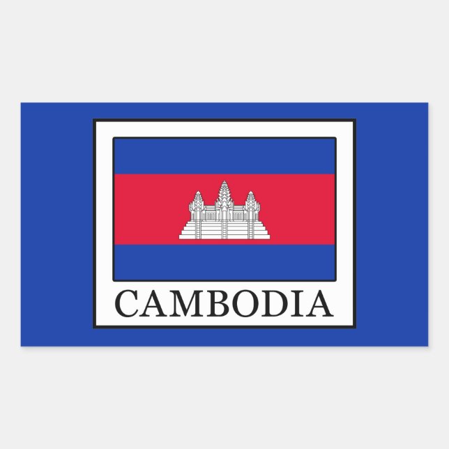 Adesivo Retangular Camboja (Frente)