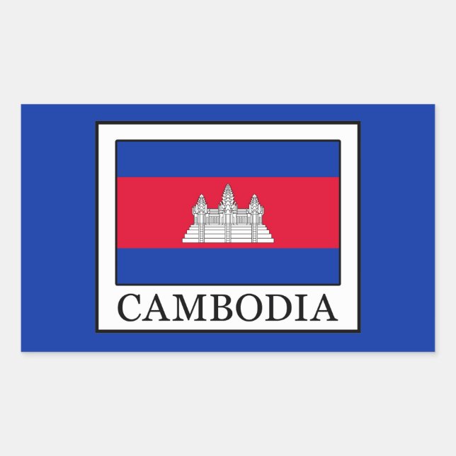 Adesivo Retangular Camboja (Frente)