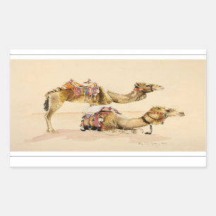 Adesivo Retangular Camelos da Petra 2007