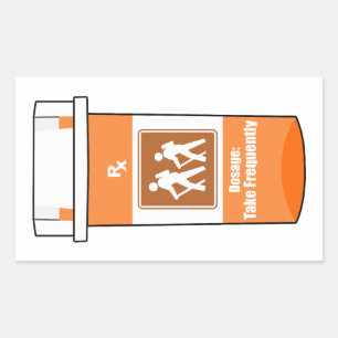 Adesivo Retangular Caminhar É A Minha Droga