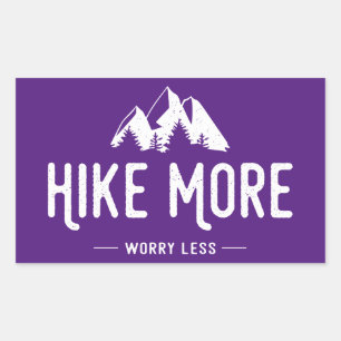 Adesivo Retangular Caminhe Mais Preocupada Menos