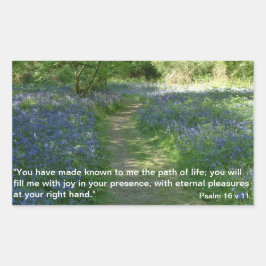 Adesivo Retangular Caminho da vida | Autocolantes