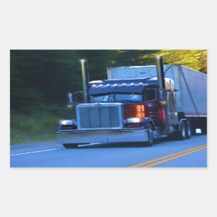Adesivo Retangular Caminhoneiros, Grande Arte de Caminhão de Carga