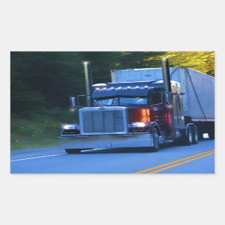 Adesivo Retangular Caminhoneiros, Grande Arte de Caminhão de Carga