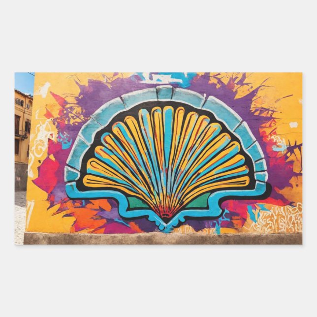 Adesivo Retangular Camino de Santiago (Frente)