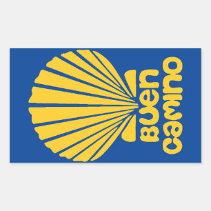 Adesivo Retangular Camino de Santiago Stickers