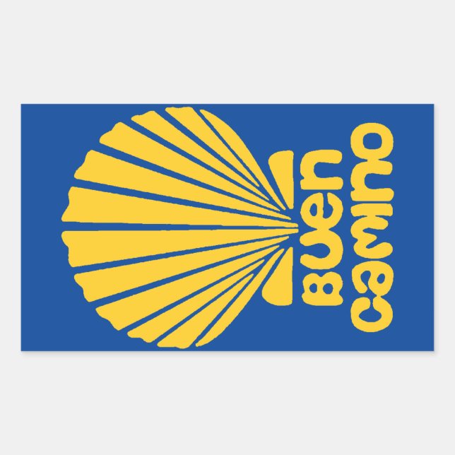 Adesivo Retangular Camino de Santiago Stickers (Frente)