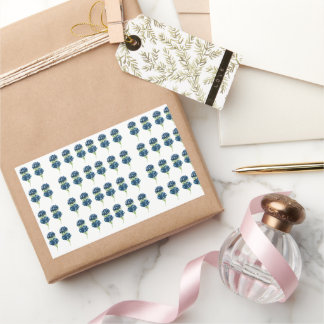 Adesivo Retangular Camisa Flores Presas, Flores Selvagens Boho