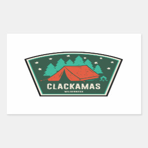Adesivo Retangular Campanha Clackamas Wilderness Oregon