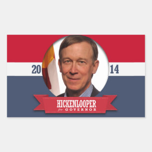 ADESIVO RETANGULAR CAMPANHA DE JOHN HICKENLOOPER