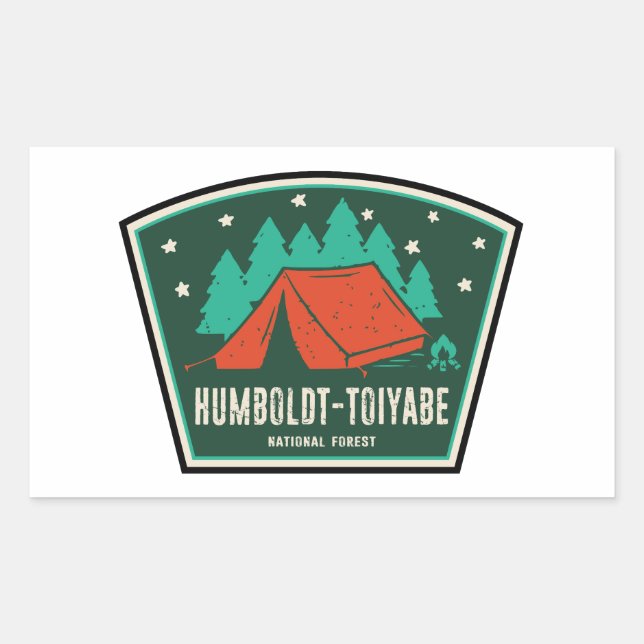 Adesivo Retangular Campanha Florestal Nacional Humboldt-Toiyabe (Frente)