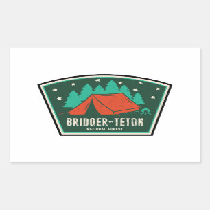 Adesivo Retangular Campanha Nacional de Bridger-Teton