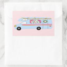 Camper de Natal encantador Vintage RV Xmas