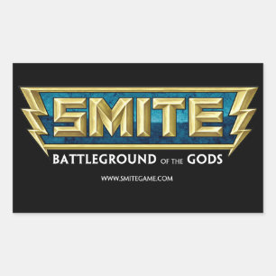 Adesivo Retangular Campo de batalha do logotipo do SMITE dos deuses