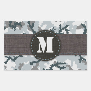 Adesivo Retangular Camuflagem urbana