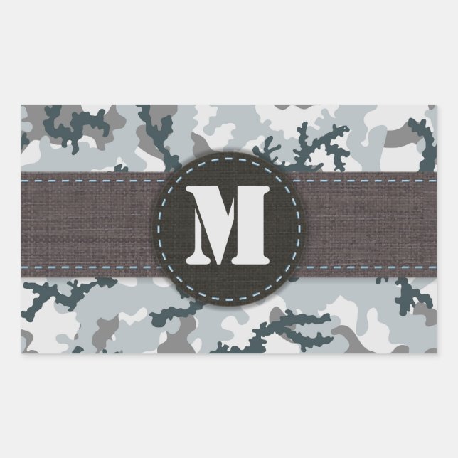 Adesivo Retangular Camuflagem urbana (Frente)