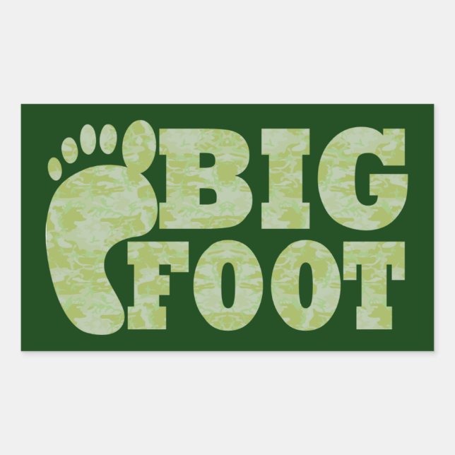 Adesivo Retangular Camuflagem verde Texto do pé-direito (Frente)