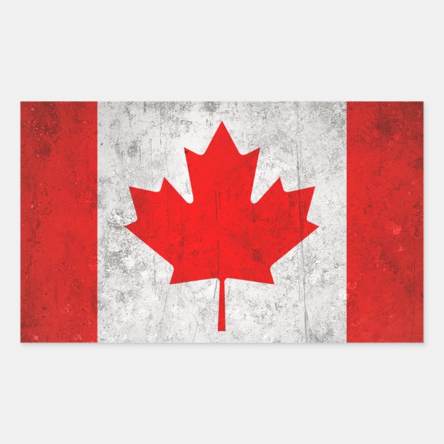 Adesivo Retangular Canadá (Frente)