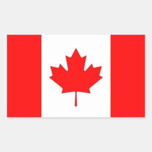 Adesivo Retangular Canadá/bandeira canadense