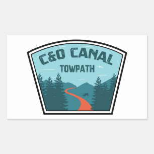 Adesivo Retangular Canal Towpath C&O
