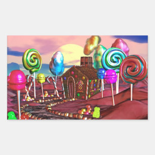 Adesivo Retangular Candyland