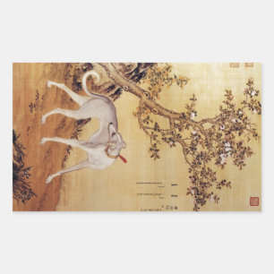 Adesivo Retangular Cangshuiqiu 苍 水 虬 ~ Greyhound ~Giuseppe Castiglion