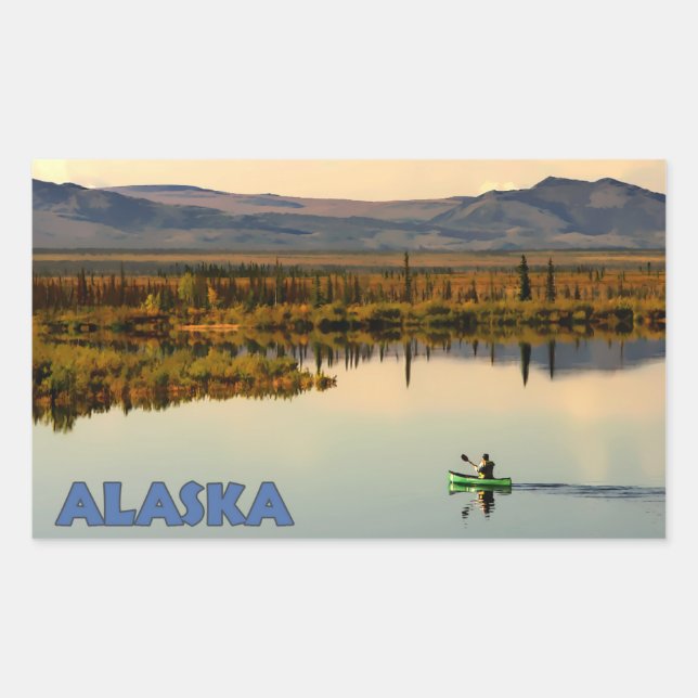 Adesivo Retangular Canoe Alaska (Frente)