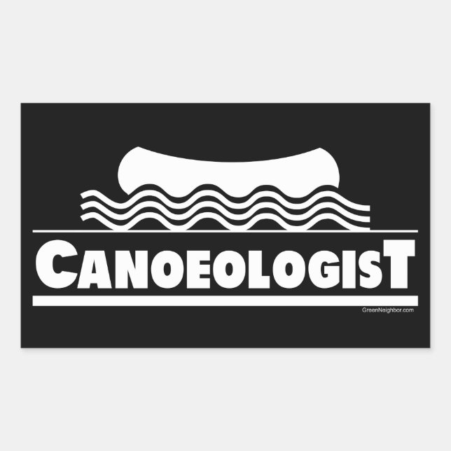 Adesivo Retangular Canoeólogo (Frente)
