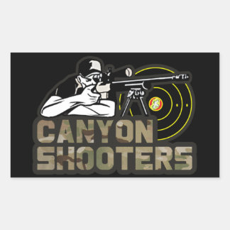 Adesivo Retangular Canyon Shooters Sticker