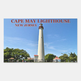 Adesivo Retangular Cape May Lighthouse, New Jersey Stickers