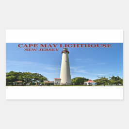Adesivo Retangular Cape May Lighthouse, New Jersey Stickers