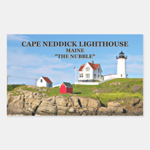 Adesivo Retangular Cape Neddick, "The Nubble", Stickers