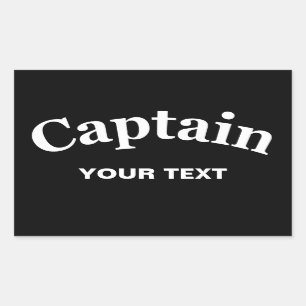 ADESIVO RETANGULAR CAPITÃO - CUSTOMIZÁVEL